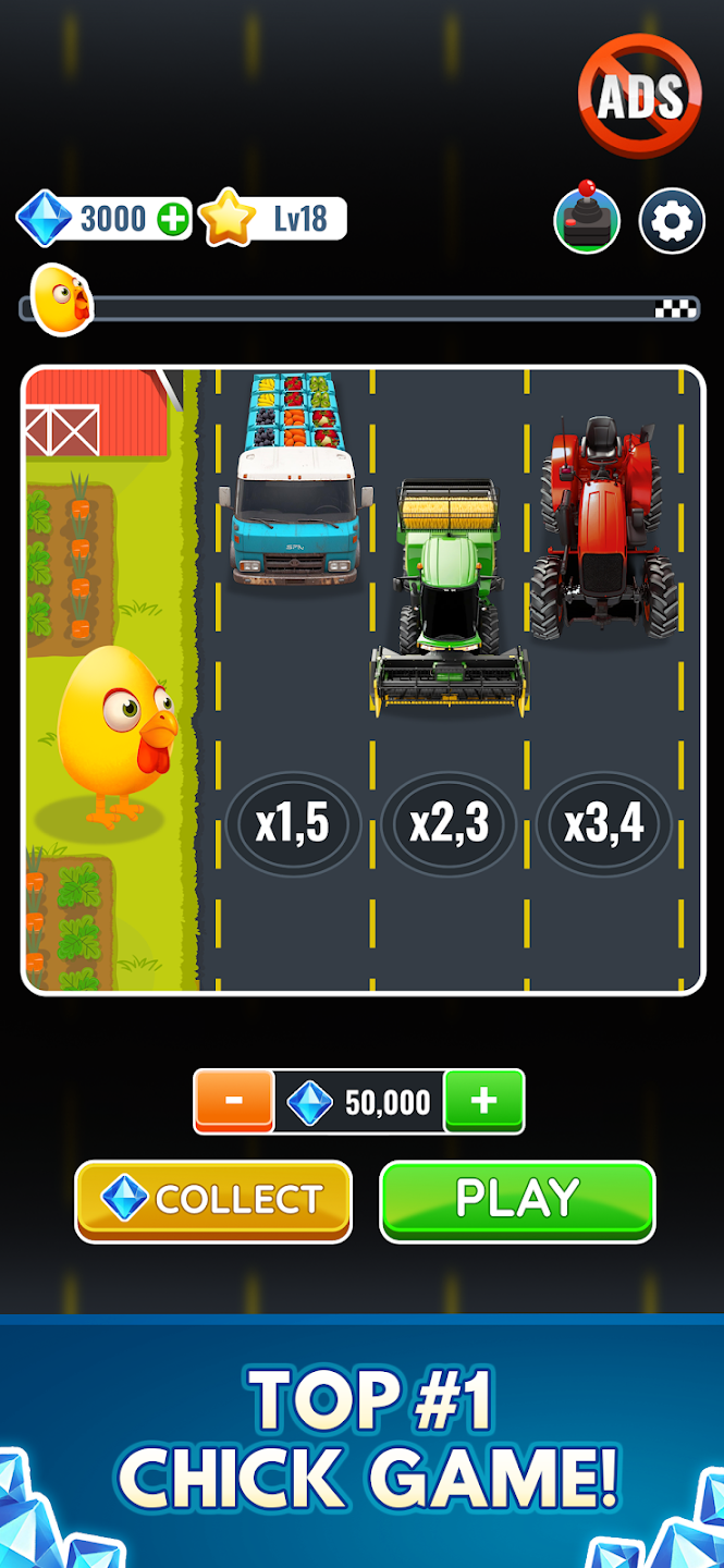 Chicken Cross - Farm Cross 2 gameplay screenshot
