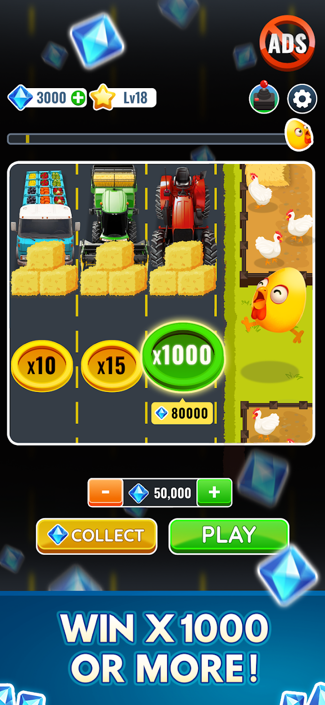 Chicken Cross gameplay - farm adventure